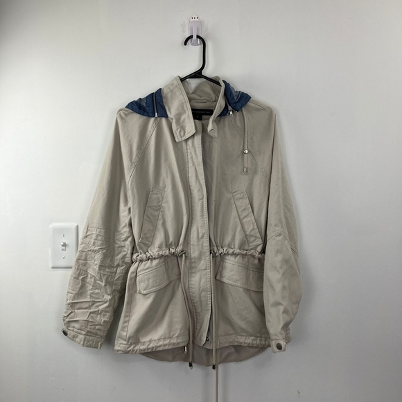 French Connection Cream Jacket with Blue Accents - Picture 2 of 9